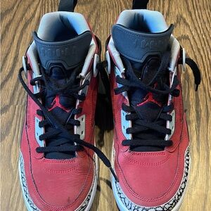 Jordan men’s basketball shoes—Red and Black